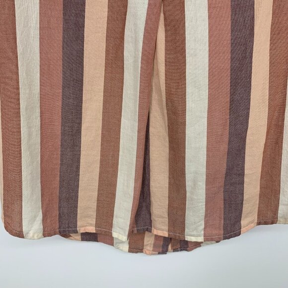 Madewell Top Courier Back Button Shirt Munson Stripe Oversized - Picture 7 of 12